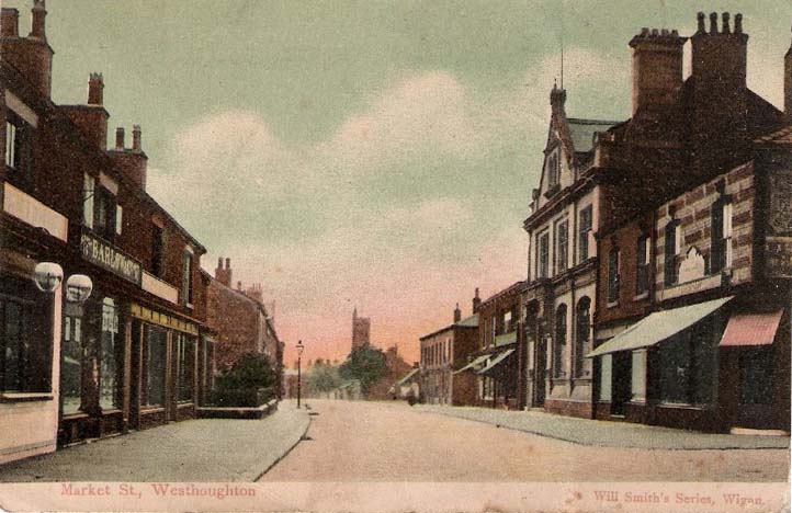 Market St towards the CHurch, Westhoughton, 