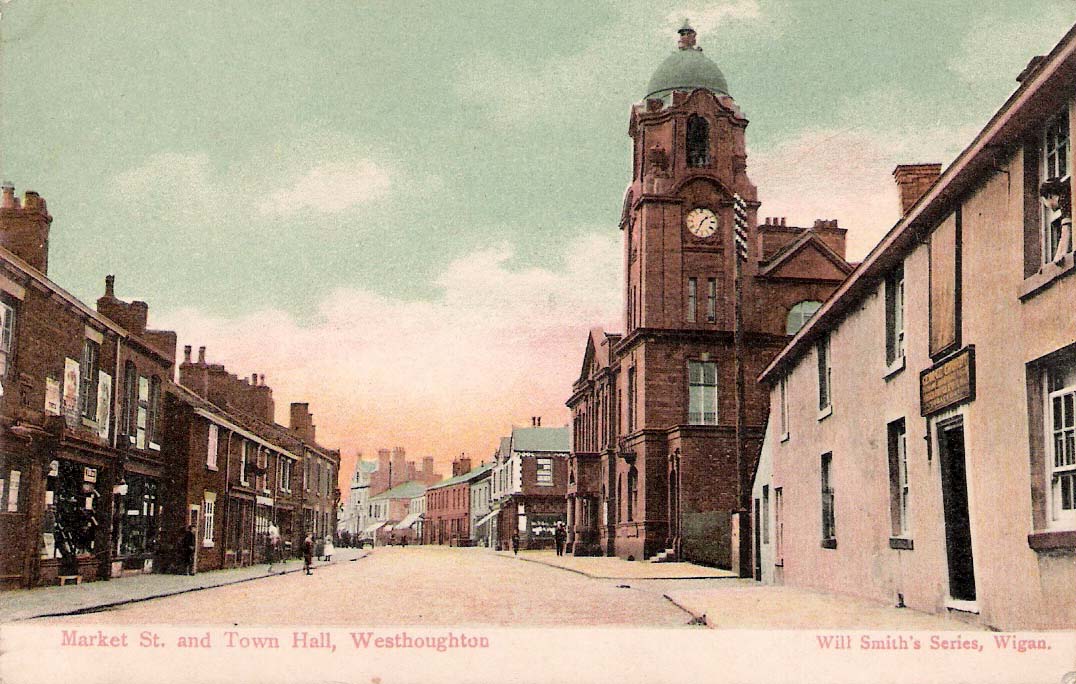 Market St and the Town Hall, Westhoughton, 