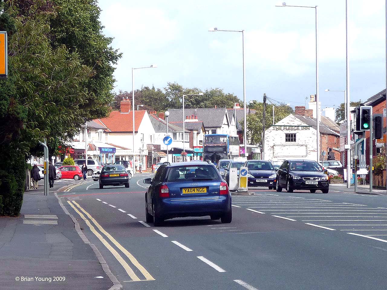 Liverpool Road, Penwortham. Photograph supplied by and  of Brian Young