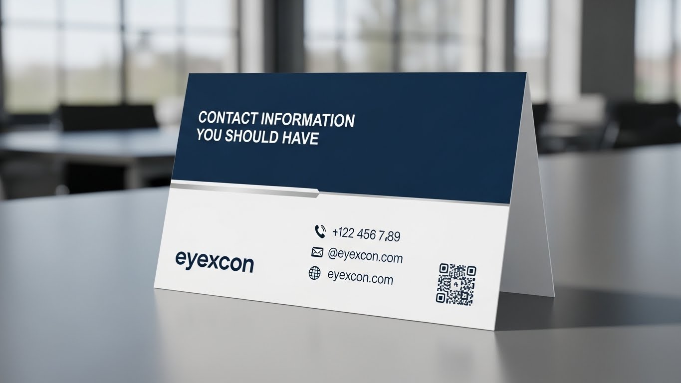 Contact info eyexcon: Contact Information You Should Have
