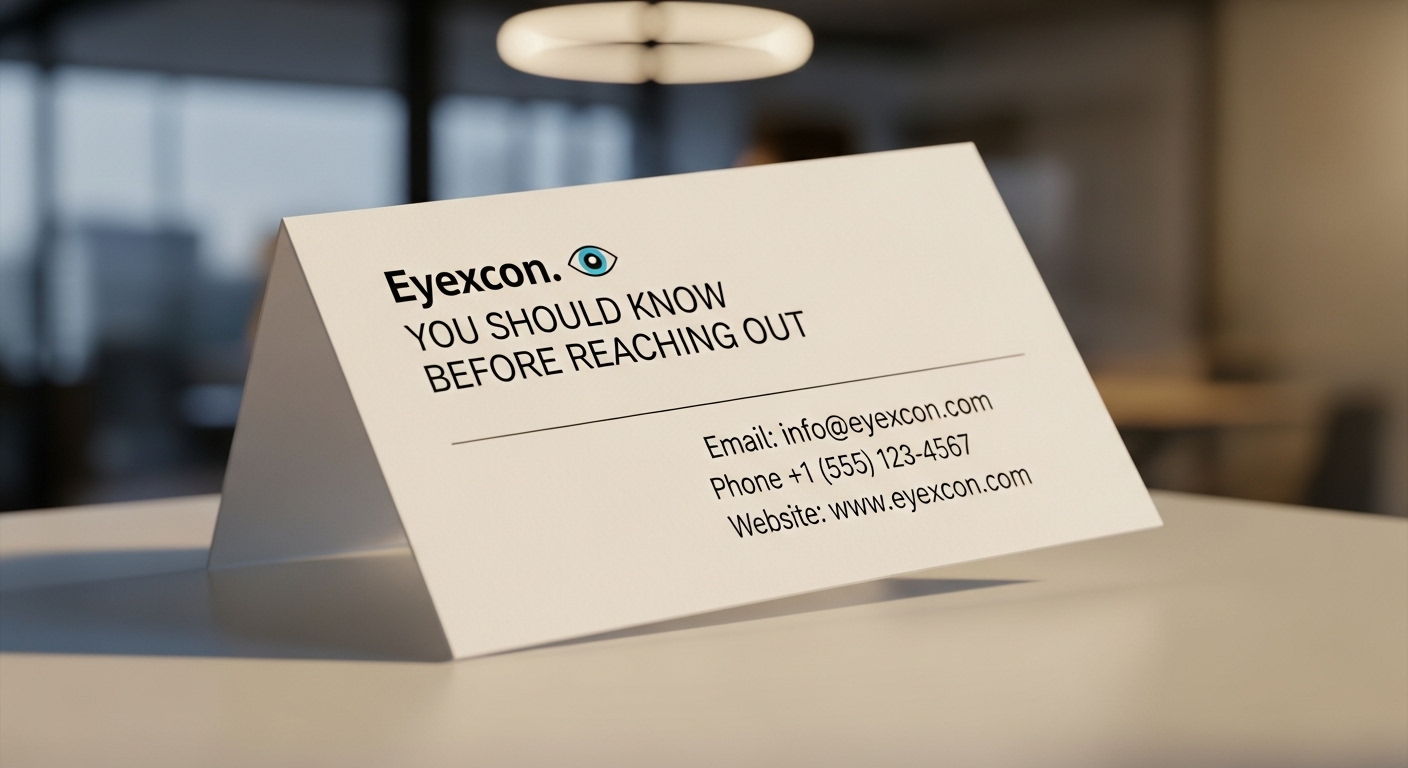 Contact info eyexcon: You Should Know Before Reaching Out