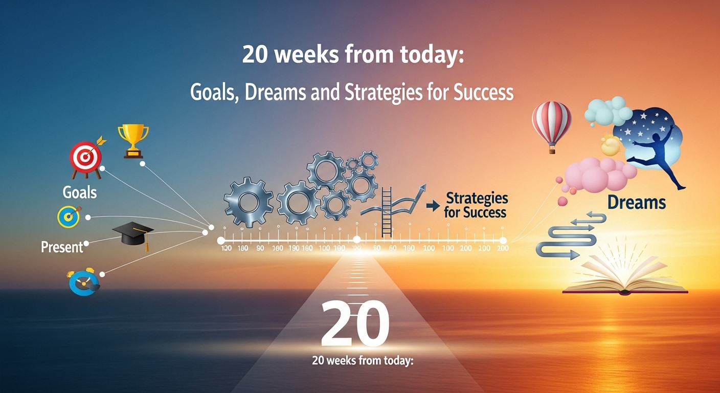 20 weeks from today: Goals, Dreams, and Strategies for Success